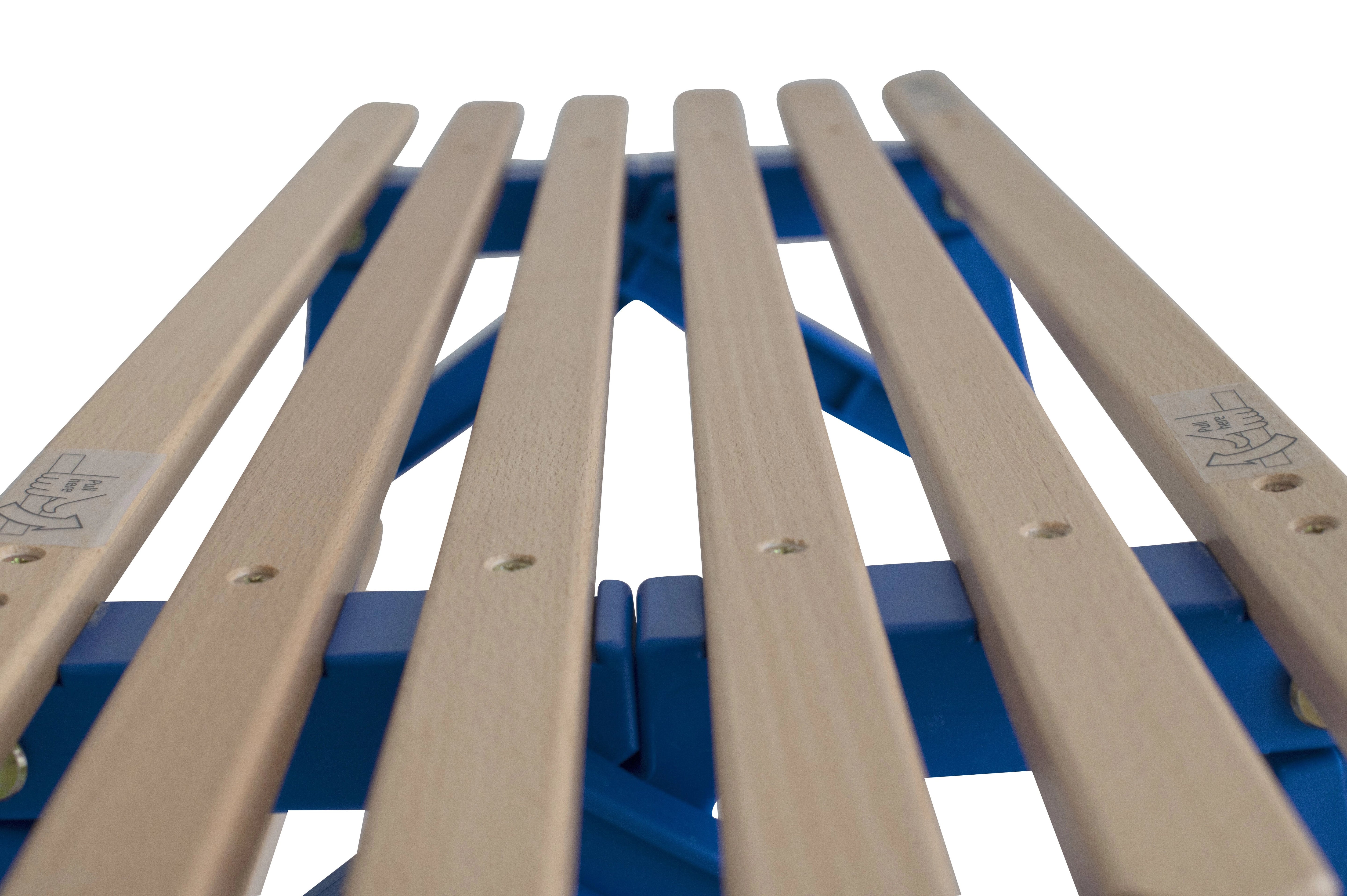 Zusammenklappbarer Holzschlitten