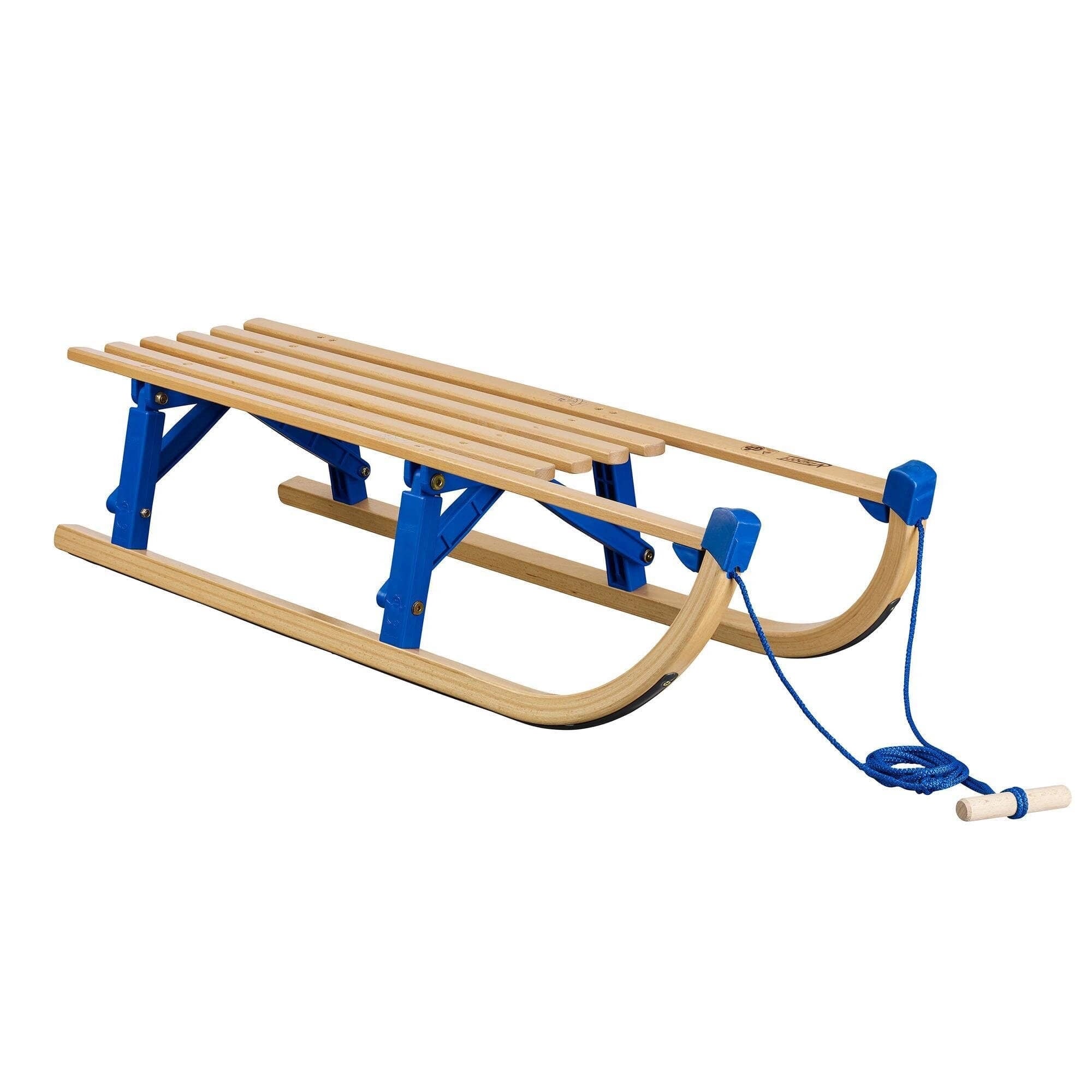 Zusammenklappbarer Holzschlitten