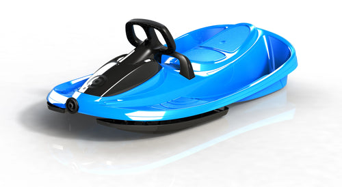 Schlitten mit Lenkrad für Kinder und Erwachsene - Robuster Design-Schlitten!