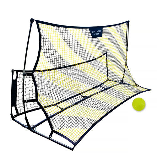 Fußballtrainer - Zweiseitiges Abprallnetz + BALL