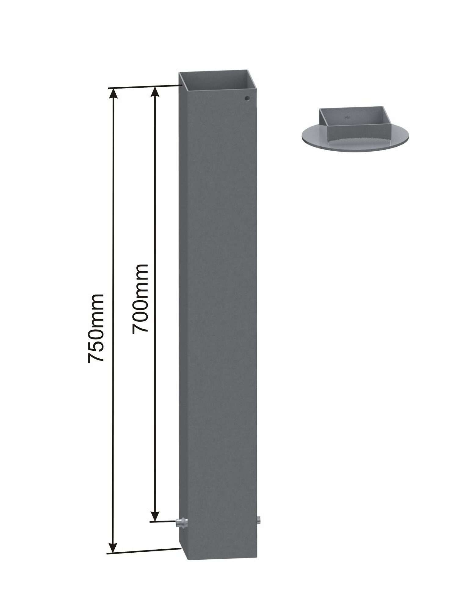 Image du produit : Befestigungshüllen für Basketballtore - Größe nach Wahl