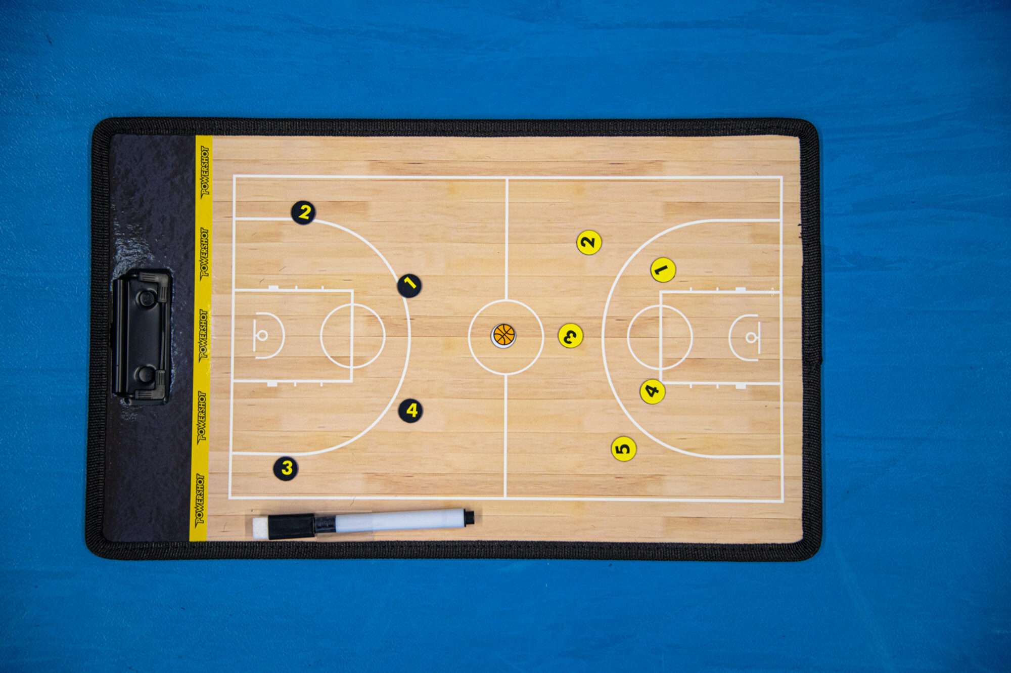 Image du produit : Taktikboard - Tatktitafel - Basketball - Doppelseitig ( 34 x 23 cm ) POWERSHOT®