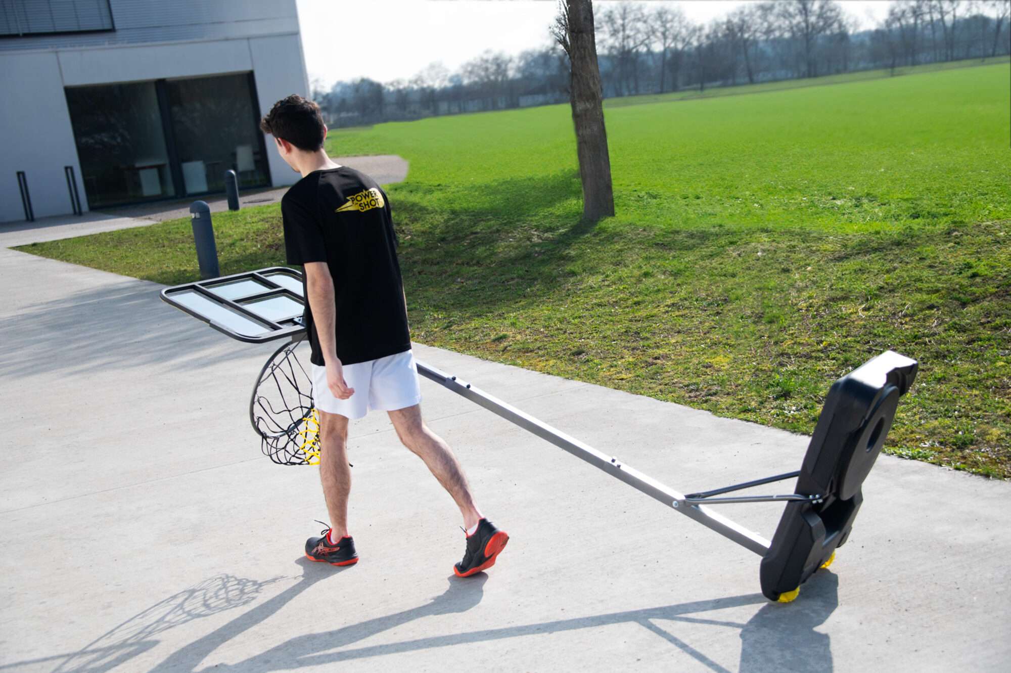 Image du produit : Basketballkorb auf Standfuß (Kind) - Größenverstellbar