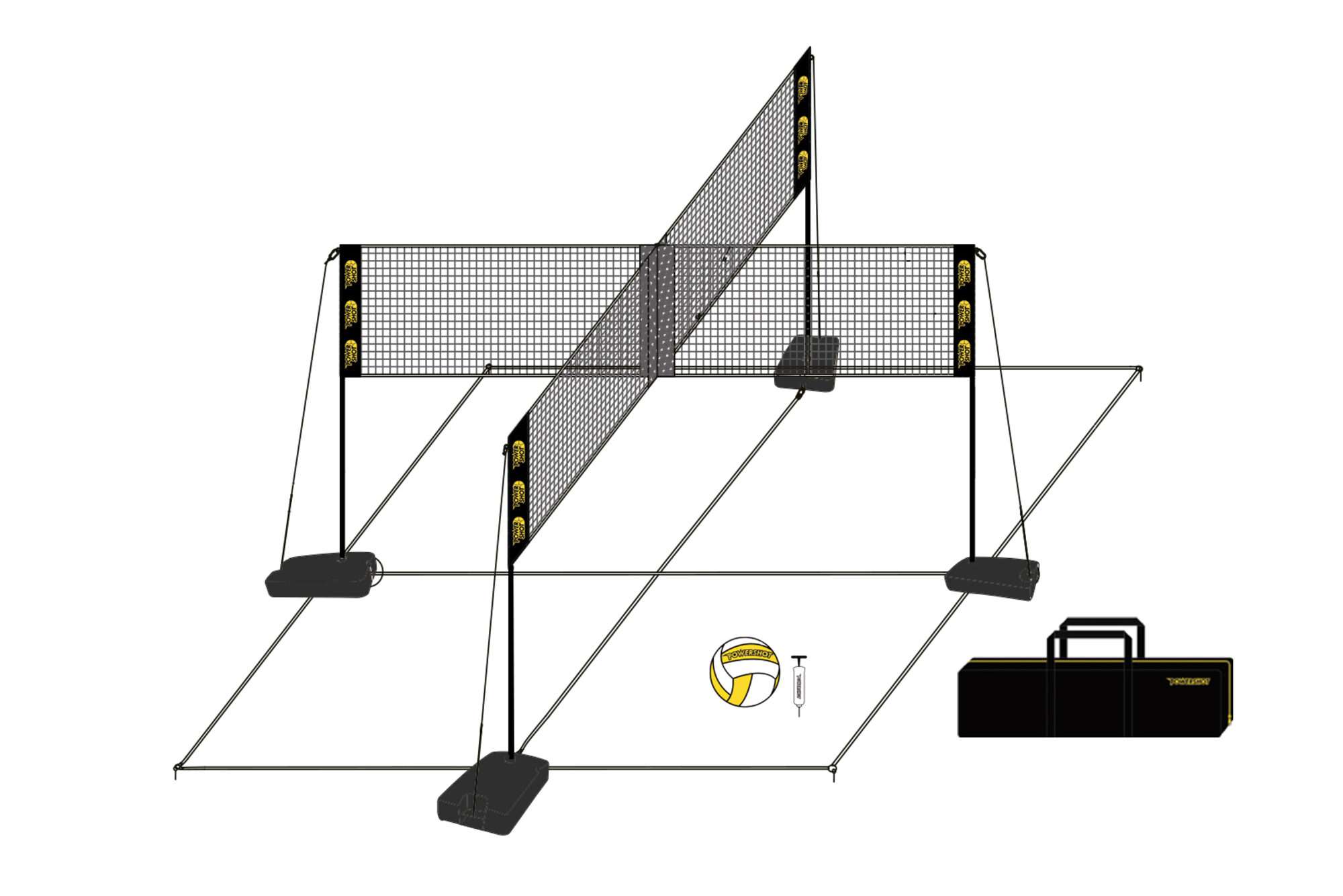 Image du produit : Fun Volleyball Netz 4 Personen