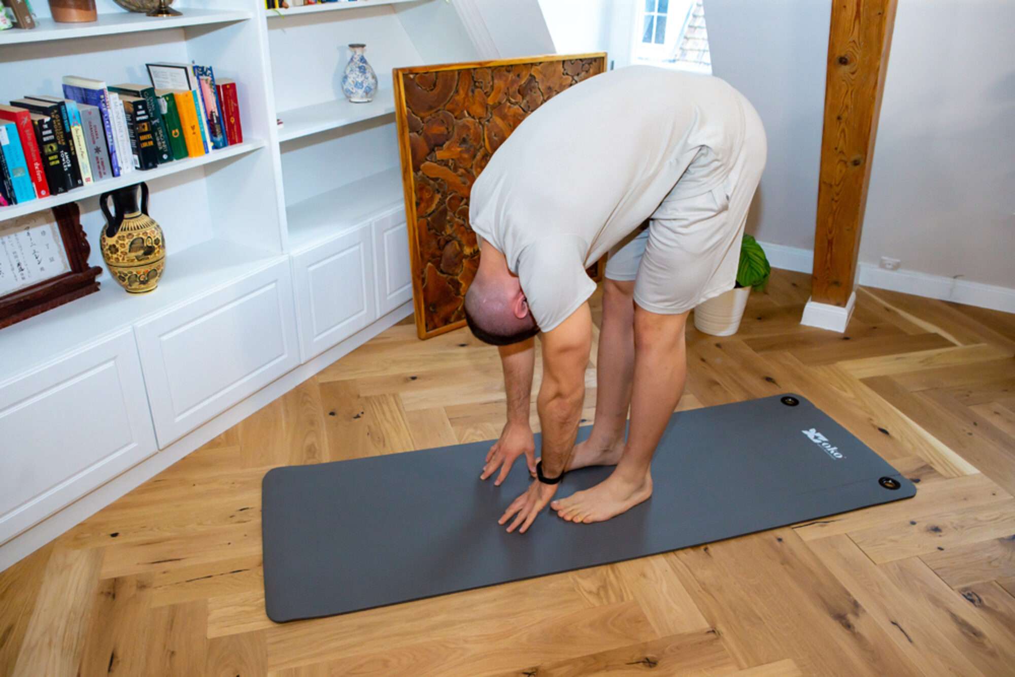 Image du produit : OKO Yogamatte mit Ösen Dicke wahlweise 0,8 oder 1,5 cm