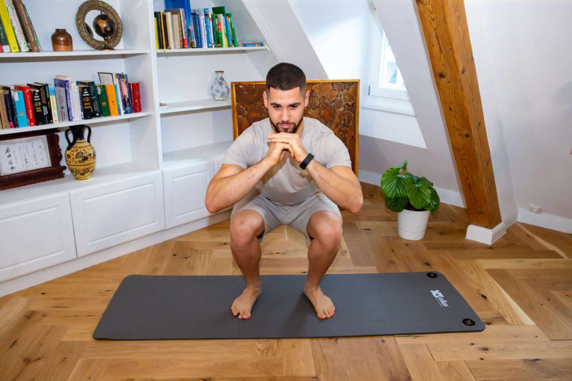 Image du produit : OKO Yogamatte mit Ösen Dicke wahlweise 0,8 oder 1,5 cm