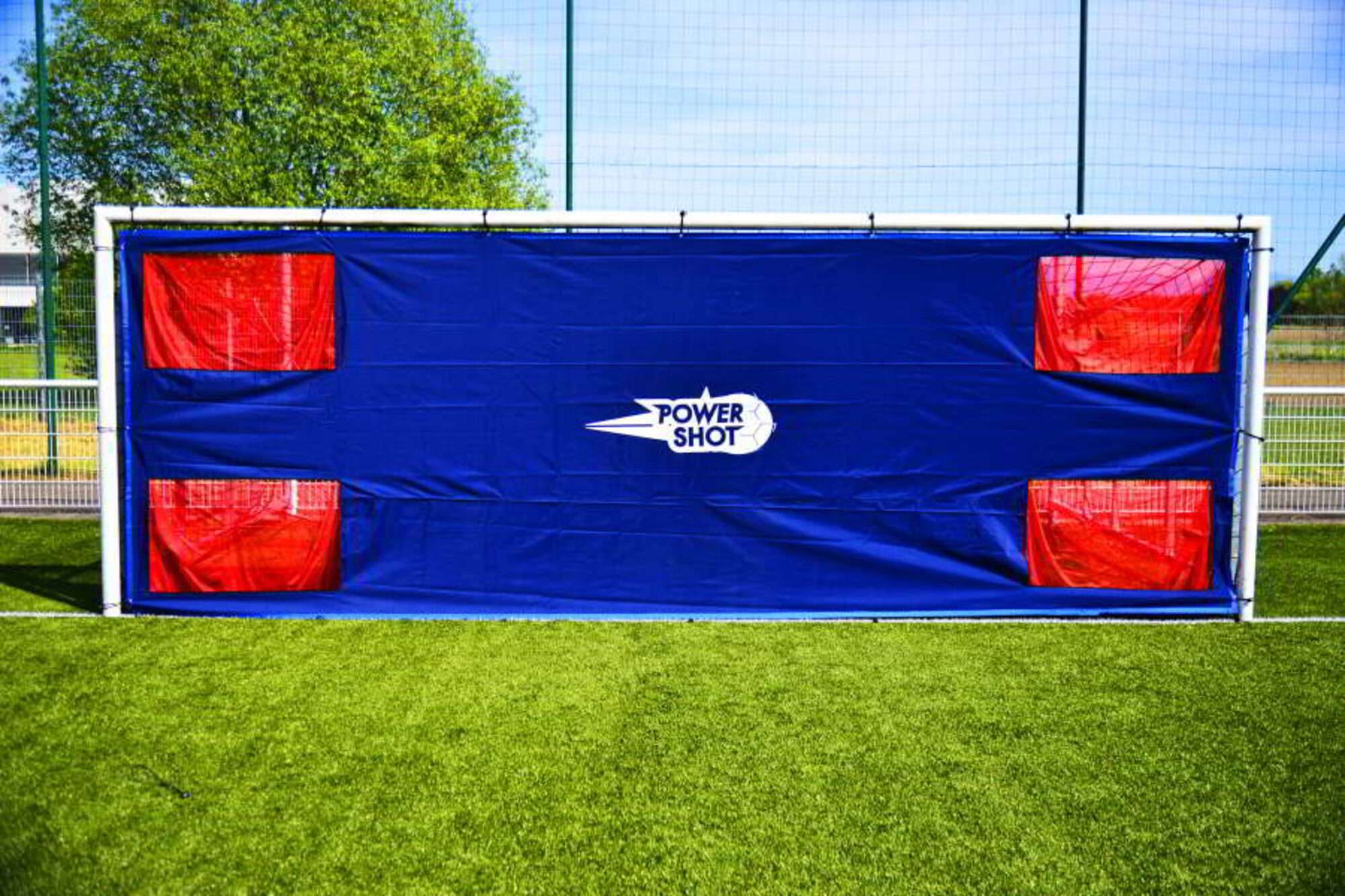 Image du produit : POWERSHOT®  Fußball - Torwand 6 x 2,1 m - EXTREM REISFEST