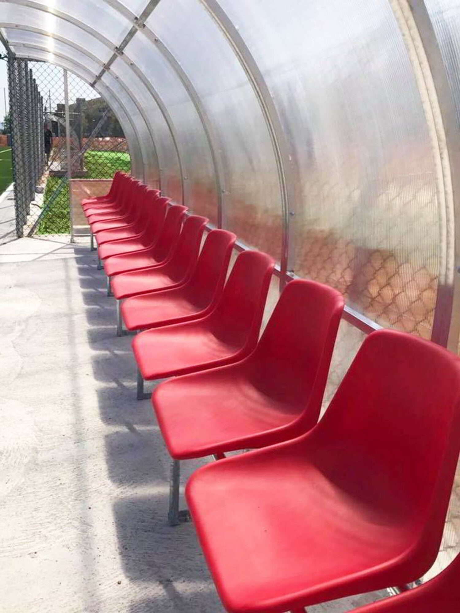 Image du produit : Spielerkabine - Auswechselbank - 5 m - 10 Sitze