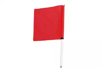 Lot de 4 drapeaux de corner pour poteaux FA091 - Rouge