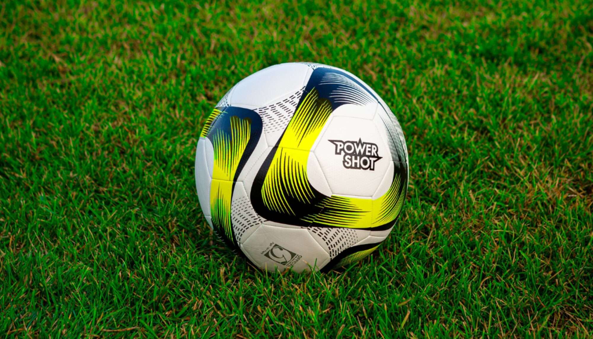 Image du produit : Gelb und Schwarz PowerShot Ballon Größe 5