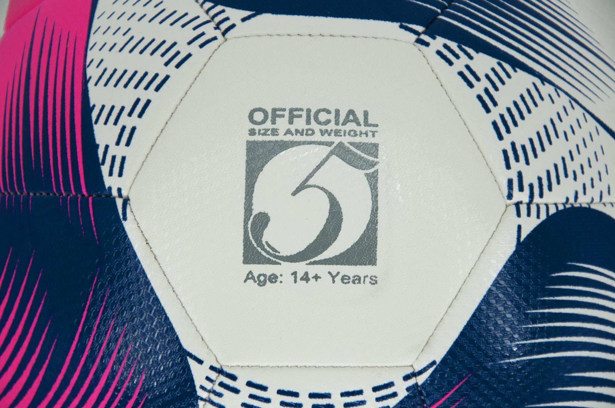 Image du produit : POWERSHOT®-Fußball - Größe 5 - Rosa & Blau