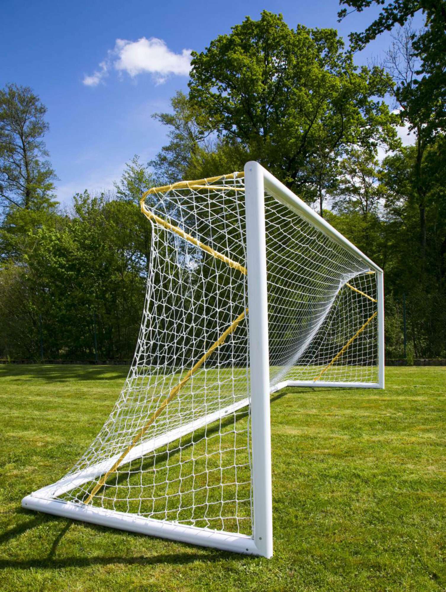 Image du produit : 11er Fußballtor - Transportabel - Aluminium - PROFESSIONELL - Gelb