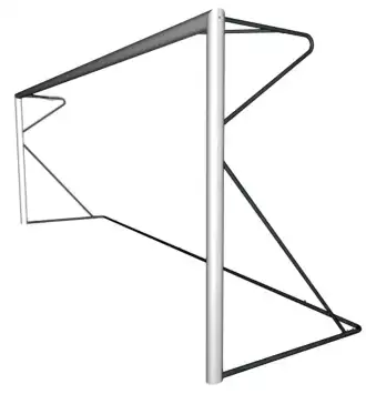 Fußballtor Aluminium - Transportabel (1)  - 6 x 2,1 m