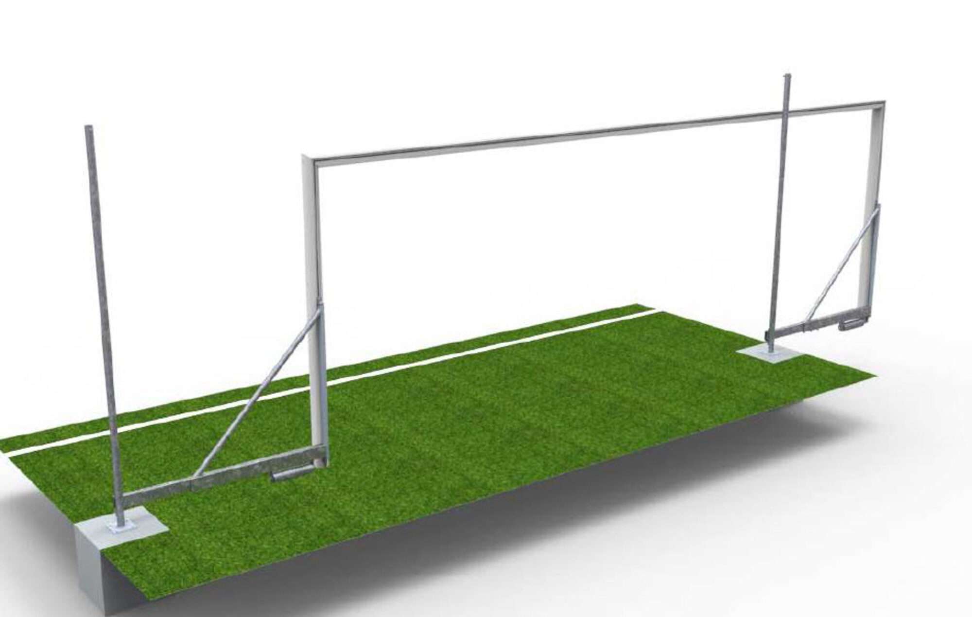 Image du produit : Fußballtor Aluminium - 6 x 2,1 m - Klappbar