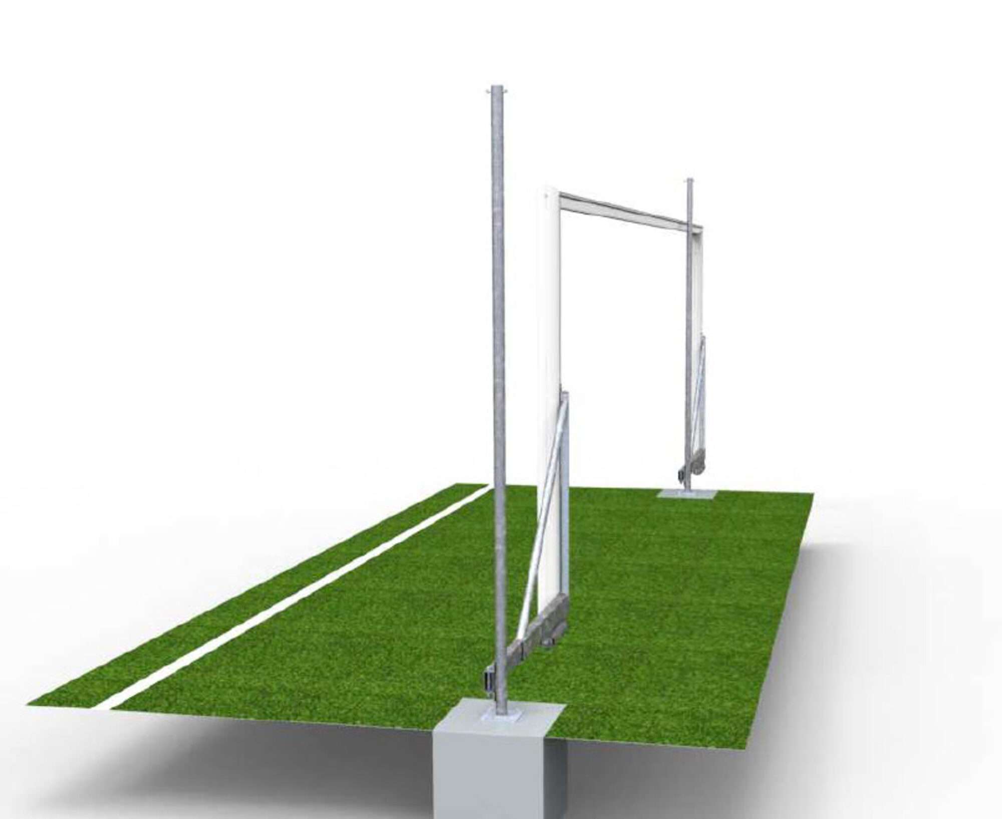 Image du produit : Fußballtor Aluminium - 6 x 2,1 m - Klappbar