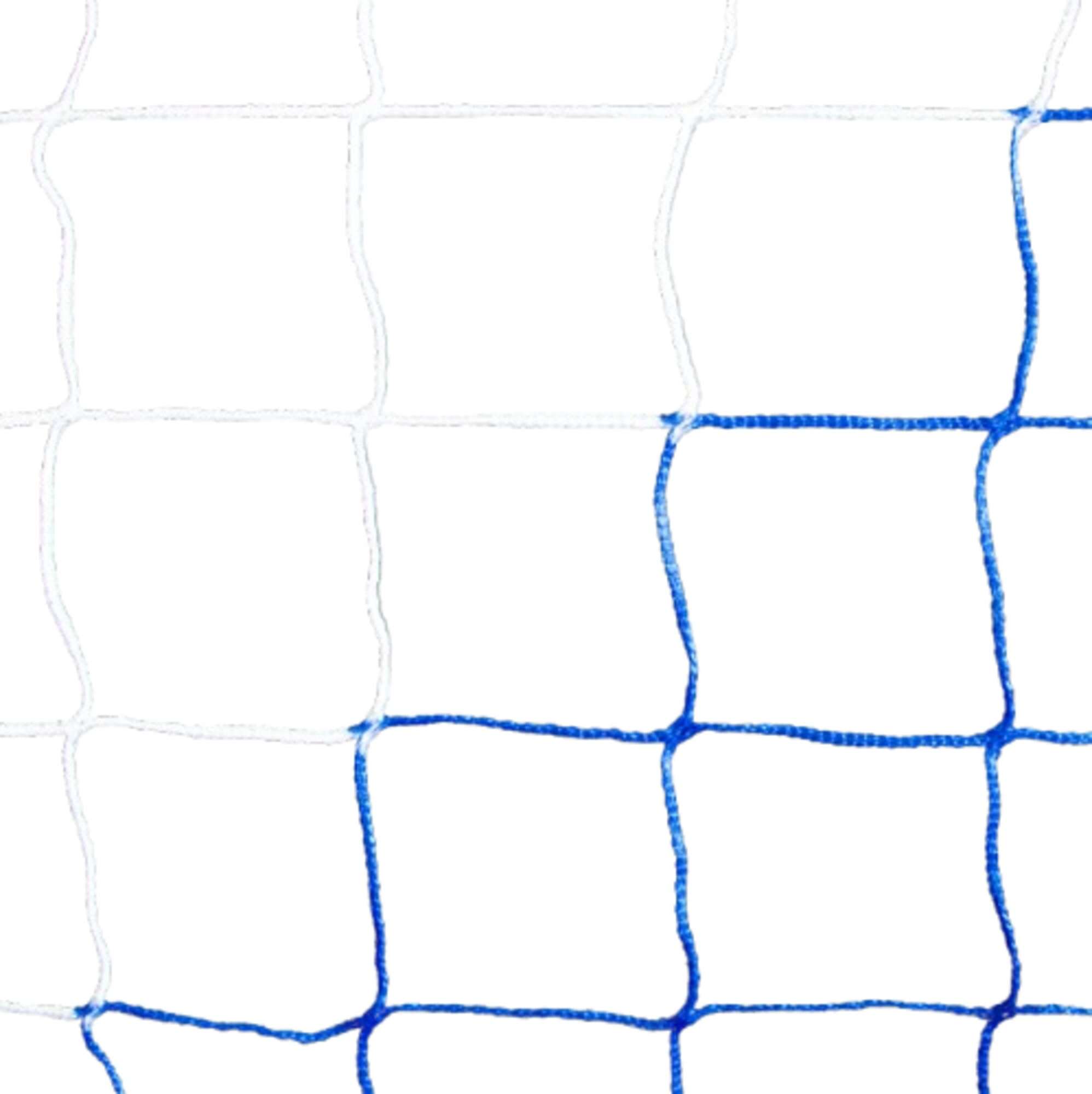 Image du produit : Fußballnetz 6 x 2,1 m blau/weiß - Durchmesser: 3 mm