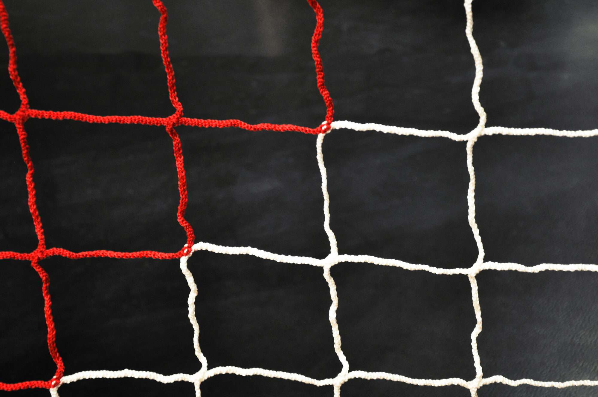 Image du produit : Fußballnetz- 6 x 2.1 m - 3 mm - ROT/WEISS