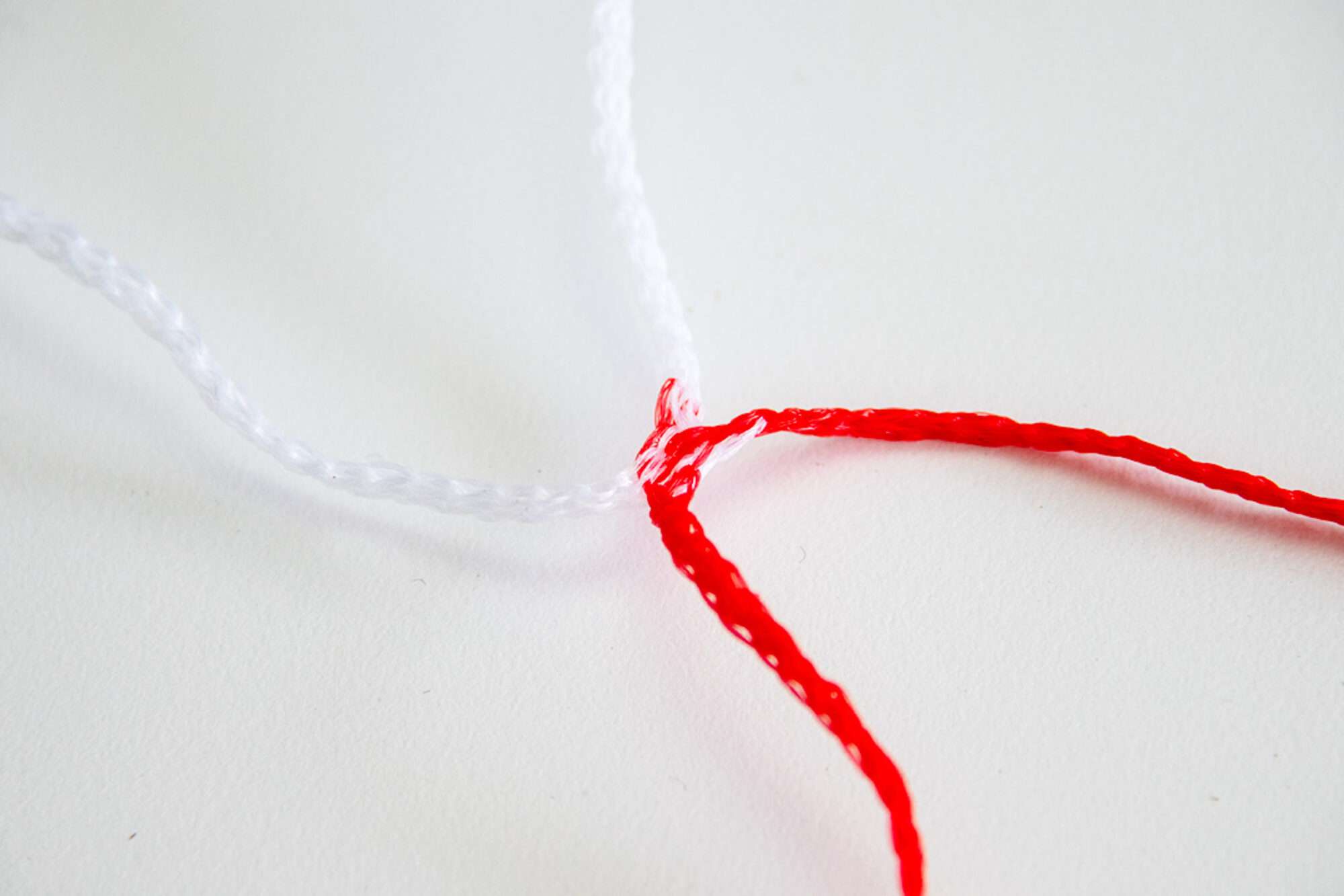 Image du produit : Fußballnetz- 6 x 2.1 m - 3 mm - ROT/WEISS