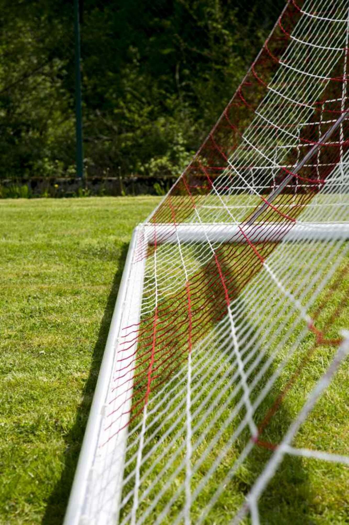 Image du produit : Fußballnetz 5m x 2m - Weiß und Rot