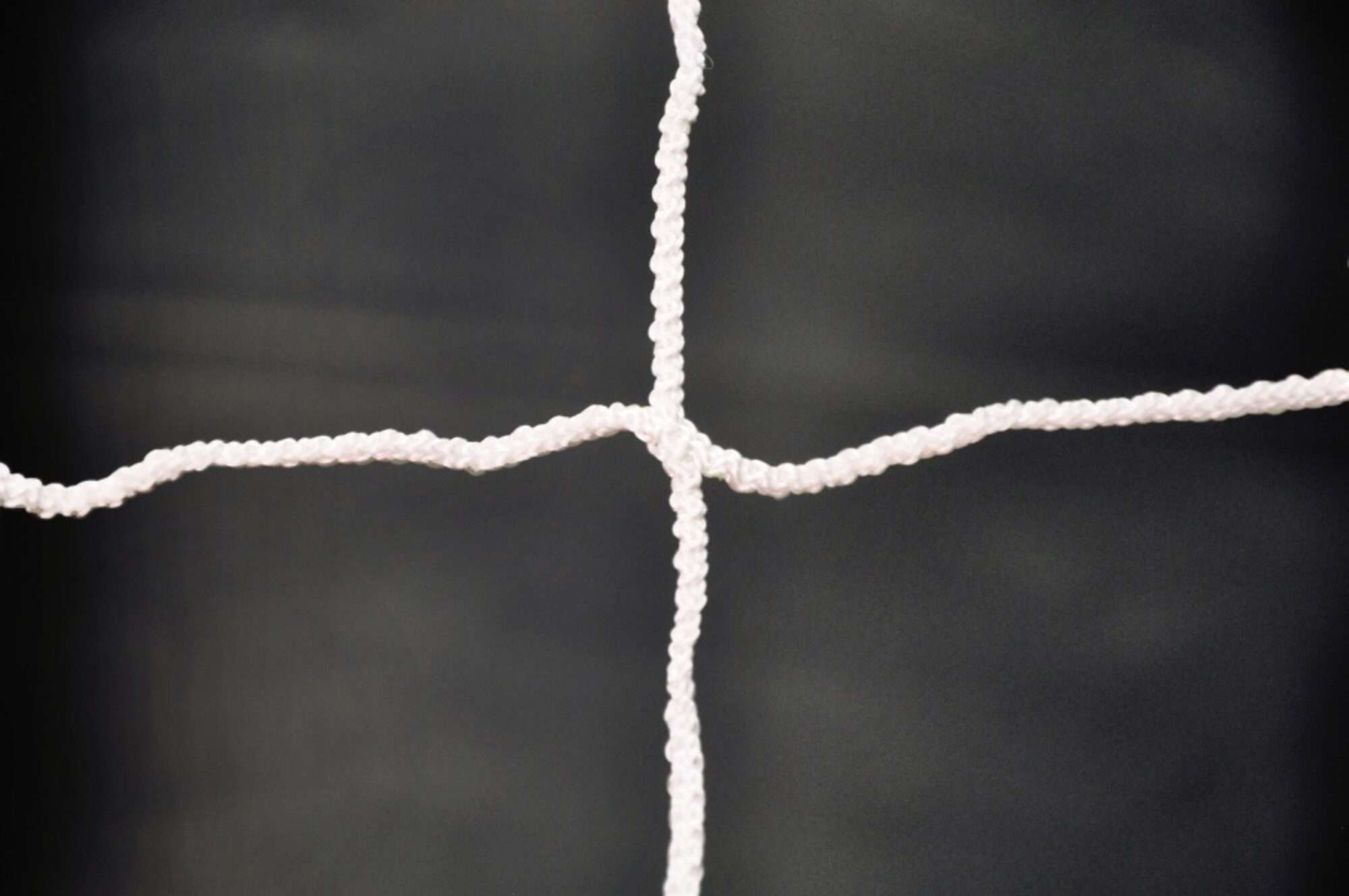 Image du produit : Fußballtornetz - Tornetz - 7,5 x 2,5 x 2 x 2 m - Weiss - PP 4 mm - Kastenform