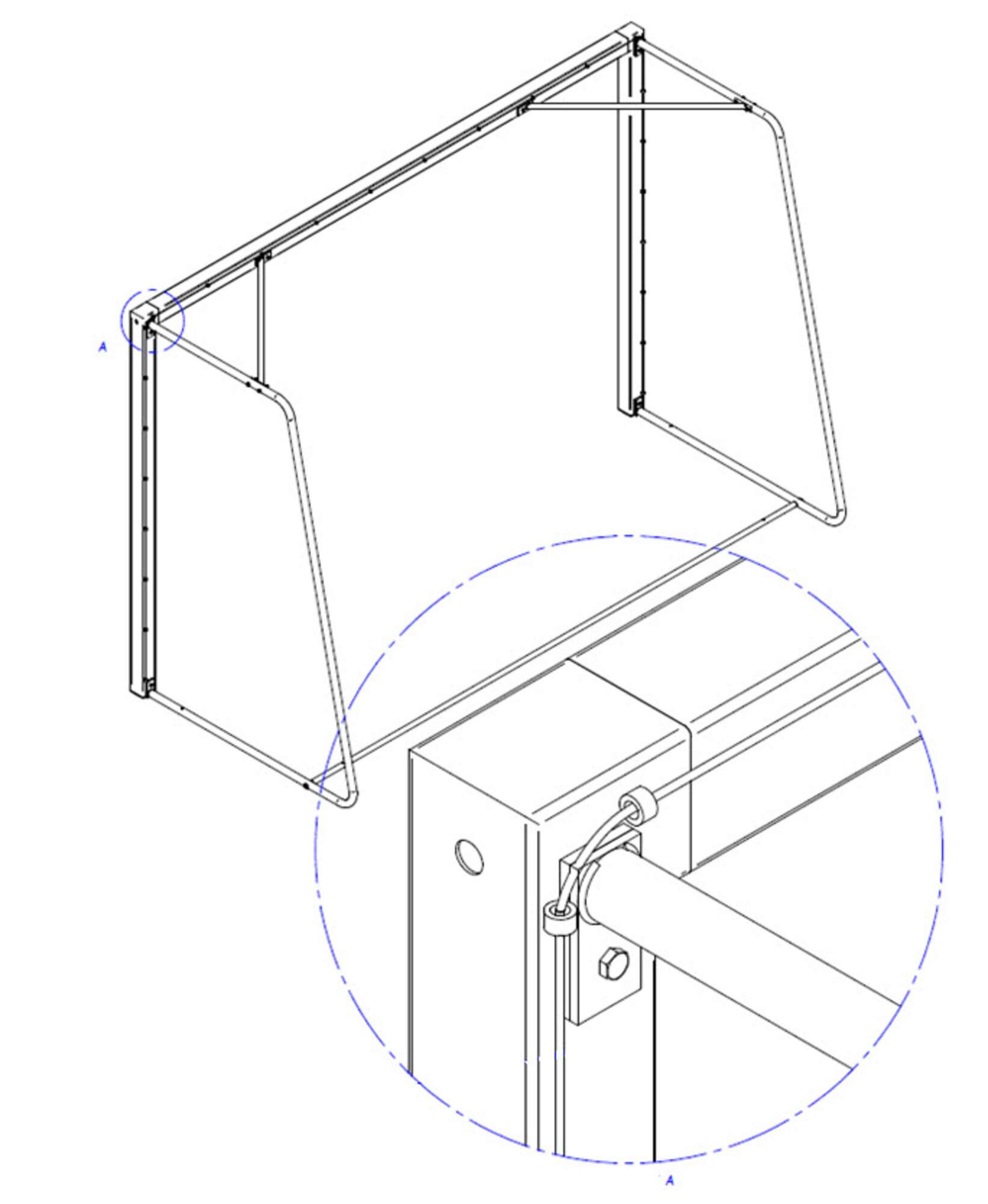 Image du produit : Handballtor - Mobil - Stahl oder Alu