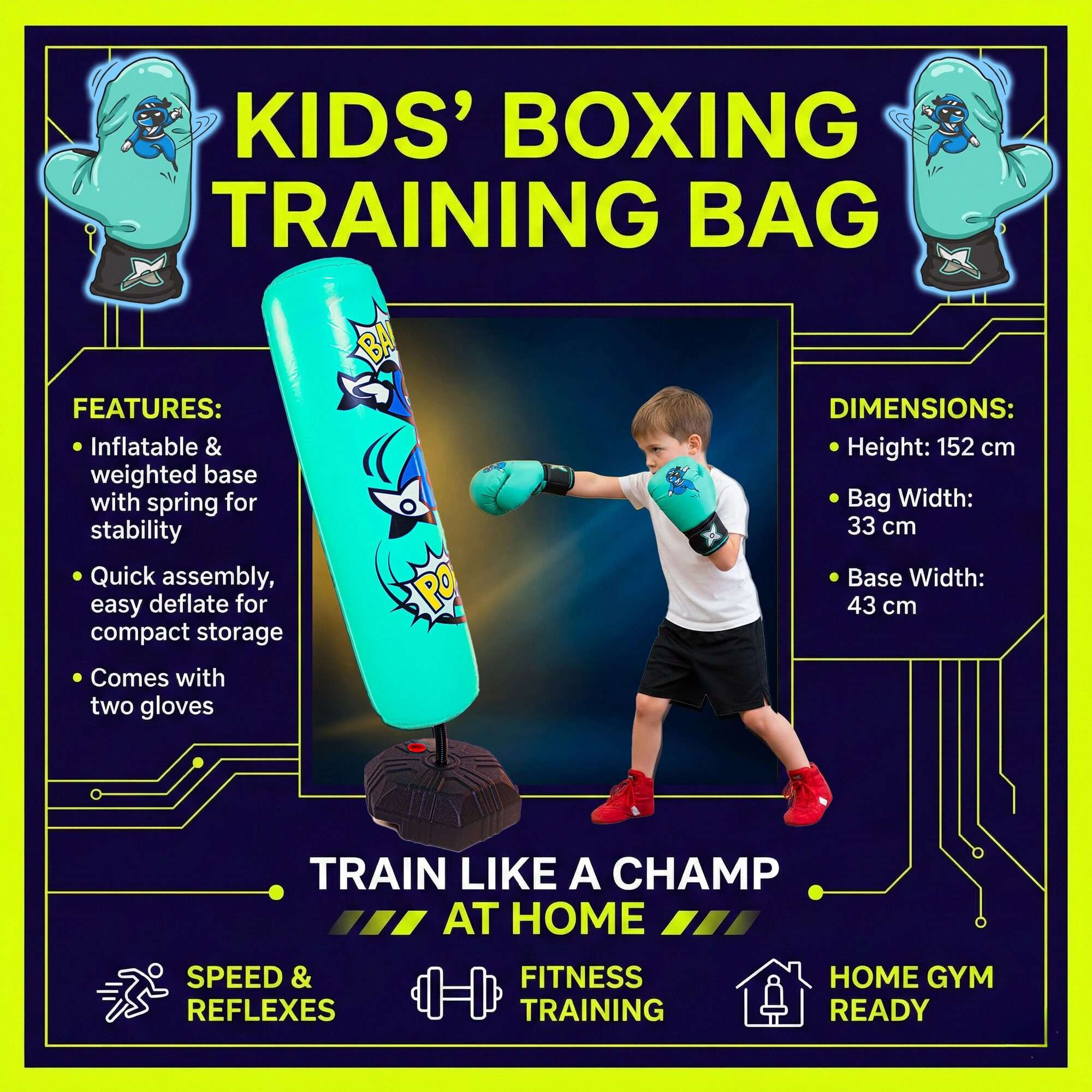 Image du produit : Standboxsack - Speed Boxing Training