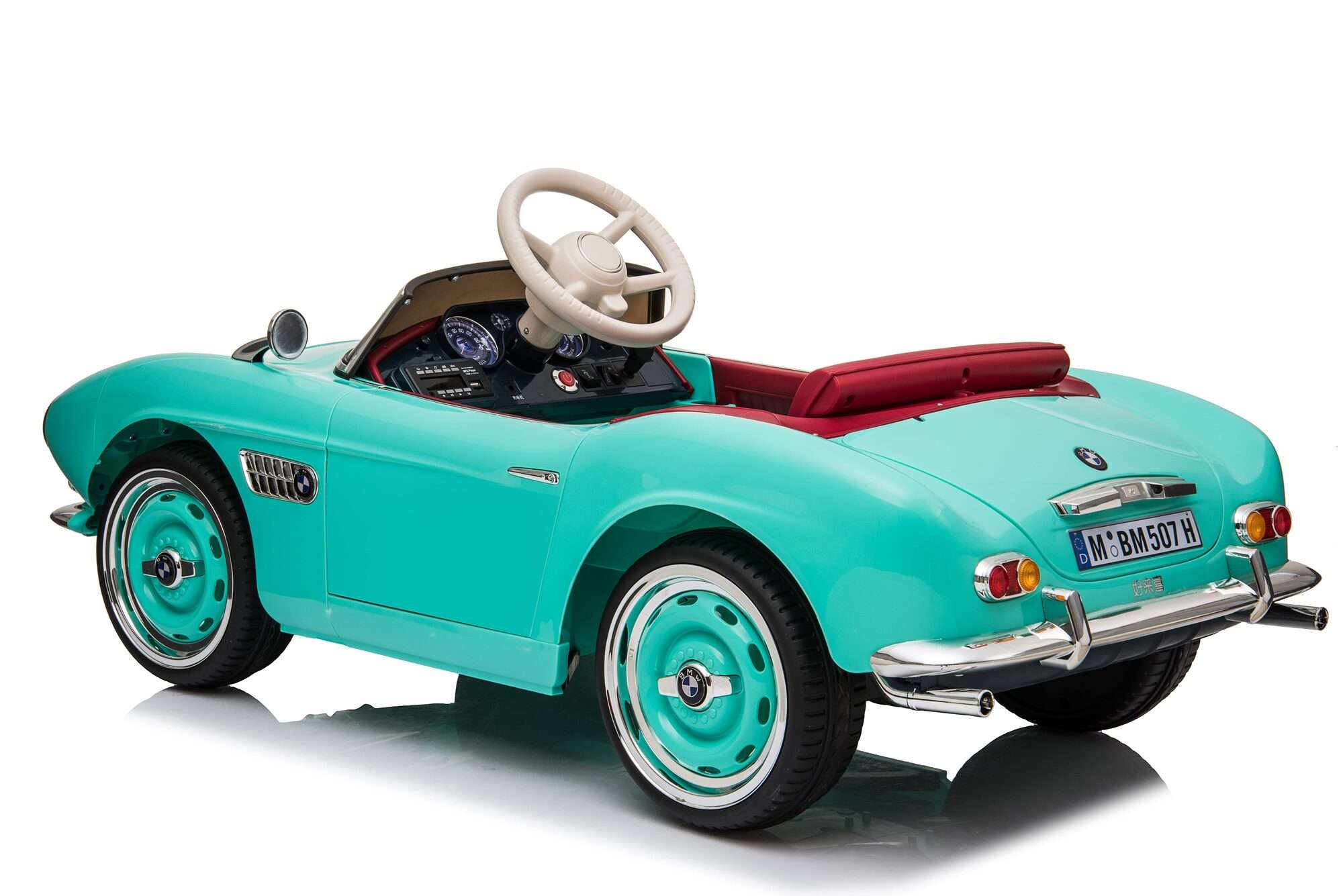 Image du produit : Kinder Elektroauto BMW 507 Offiziell - Mintgrün (3 bis 8 Jahre)