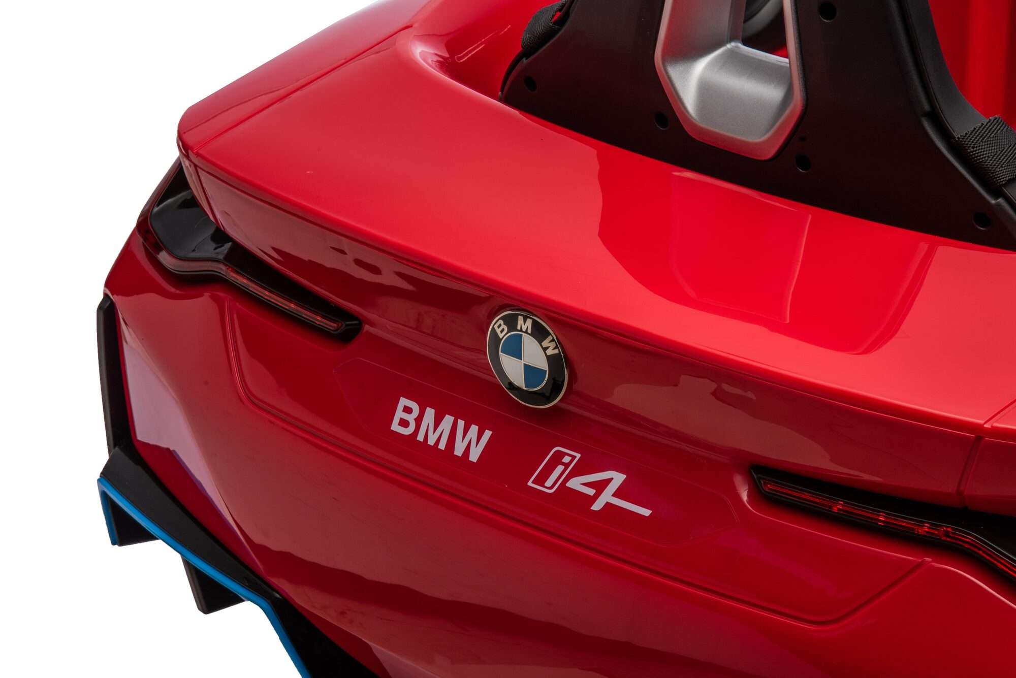 Image du produit : Kinder Elektroauto BMW i4 Offiziell - Rot Metallic (3-8 Jahre)