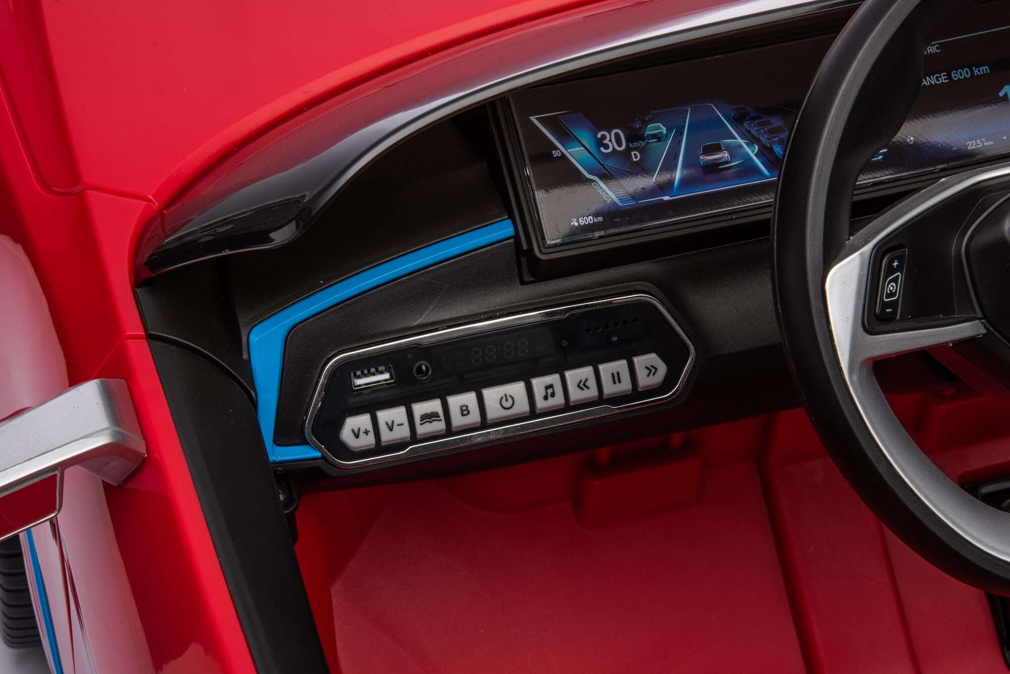 Image du produit : Kinder Elektroauto BMW i4 Offiziell - Rot Metallic (3-8 Jahre)