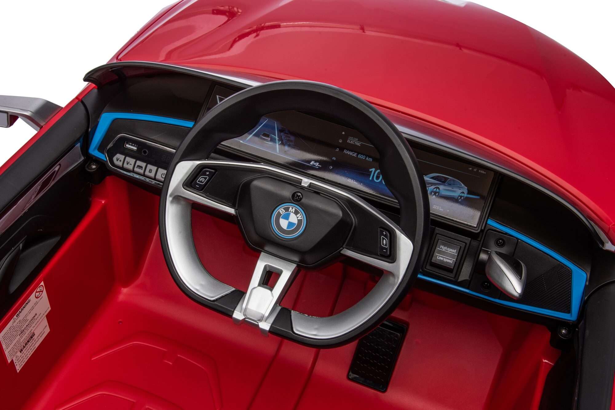 Image du produit : Kinder Elektroauto BMW i4 Offiziell - Rot Metallic (3-8 Jahre)