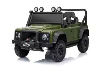 Kinder Elektroauto Land Rover Defender 110 SVX - Armeegrün (3-8 Jahre)