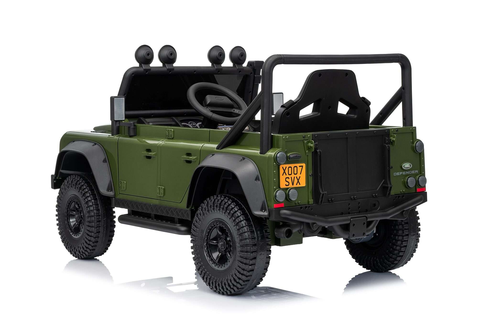 Image du produit : Kinder Elektroauto Land Rover Defender 110 SVX - Armeegrün (3-8 Jahre)