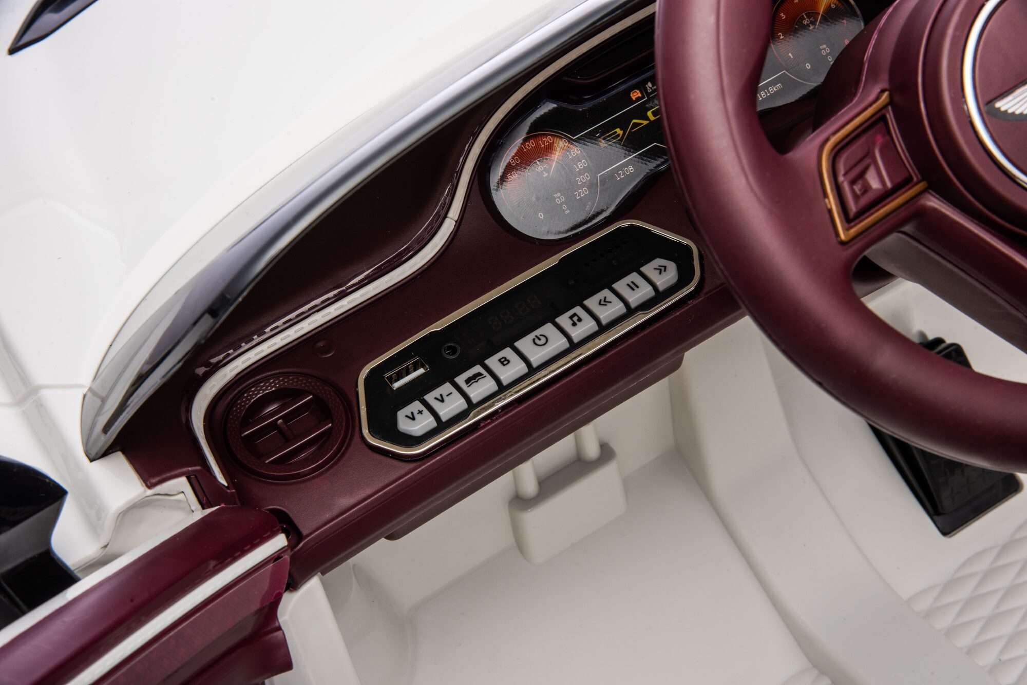 Image du produit : Kinder Elektroauto Bentley Bacalar Offiziell - Weiß (3 bis 8 Jahre)