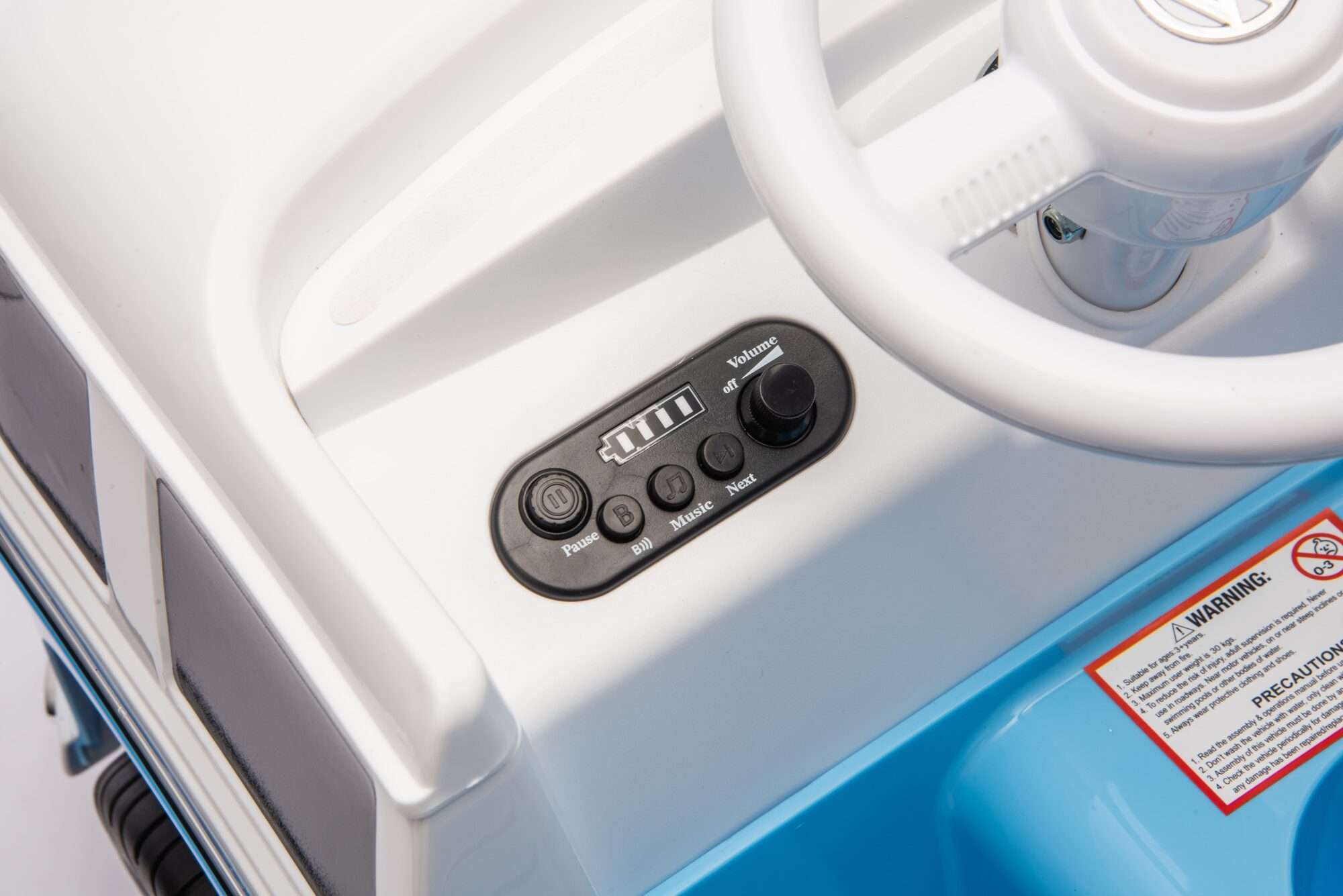 Image du produit : Volkswagen Offizielles Elektroauto für Kinder - Blau & Weiß (3 bis 8 Jahre)