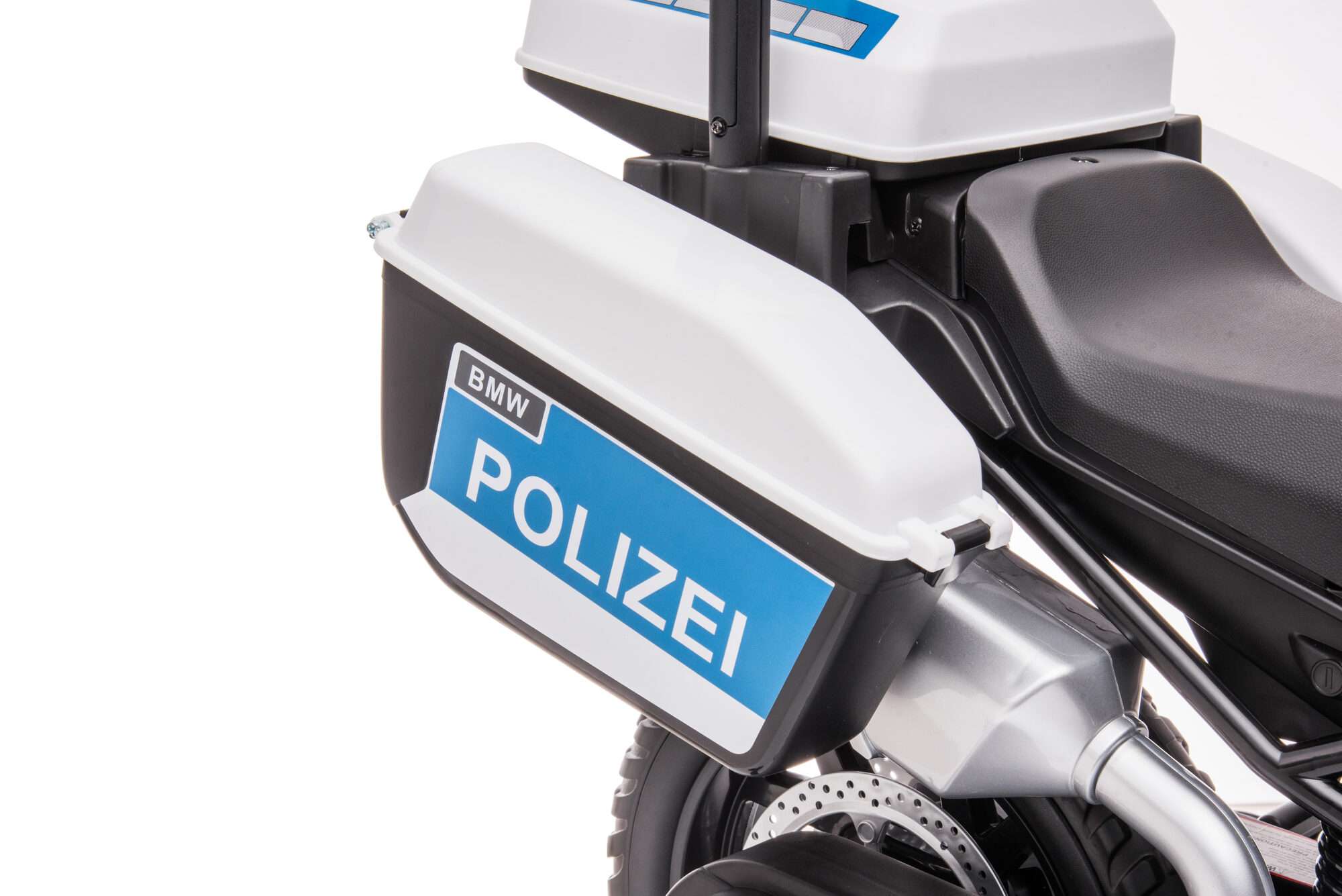 Image du produit : BMW F850 GS Polizei Kinder Motorrad – Elektrisches Ride-On Bike (3–8 Jahre)