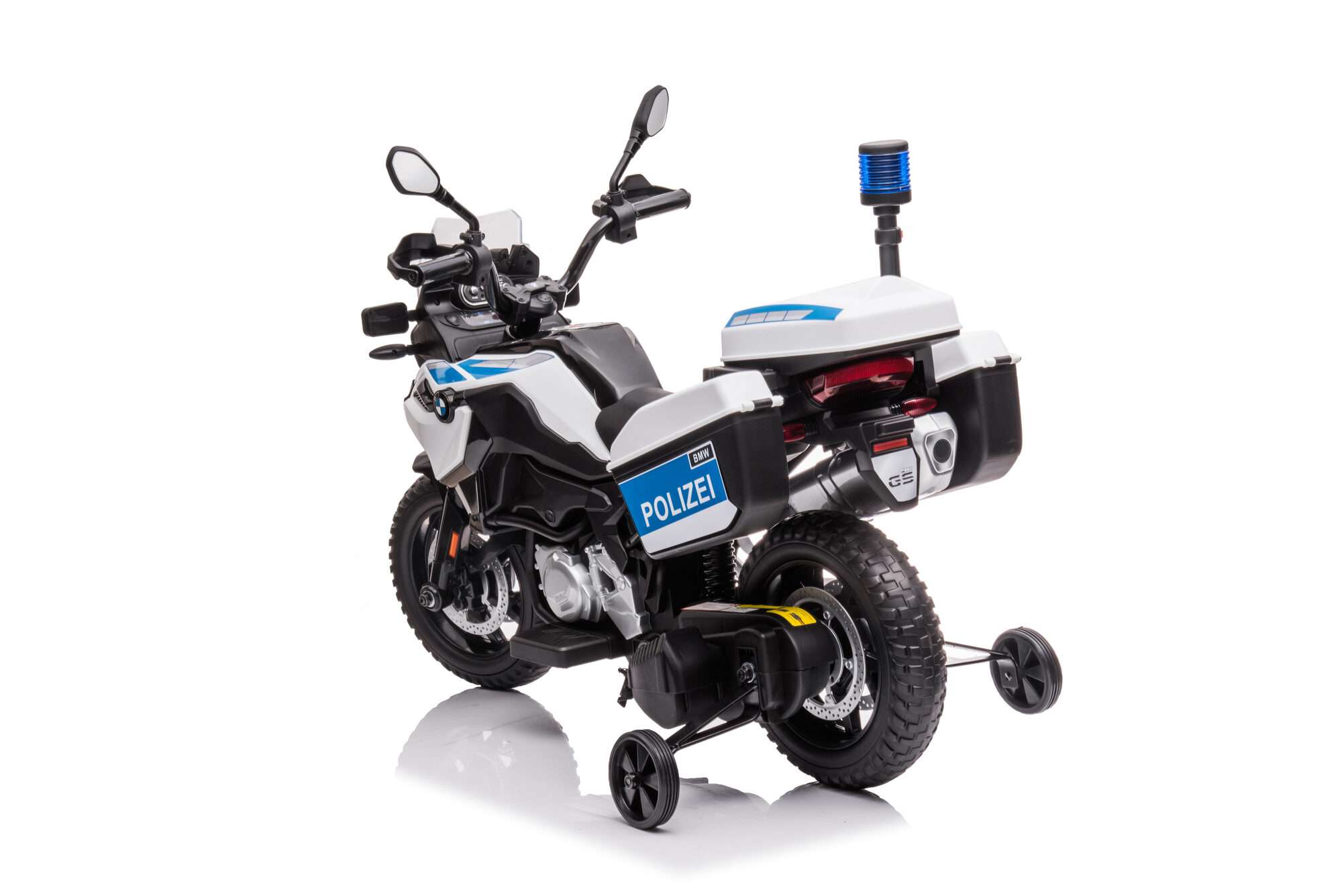 Image du produit : BMW F850 GS Polizei Kinder Motorrad – Elektrisches Ride-On Bike (3–8 Jahre)