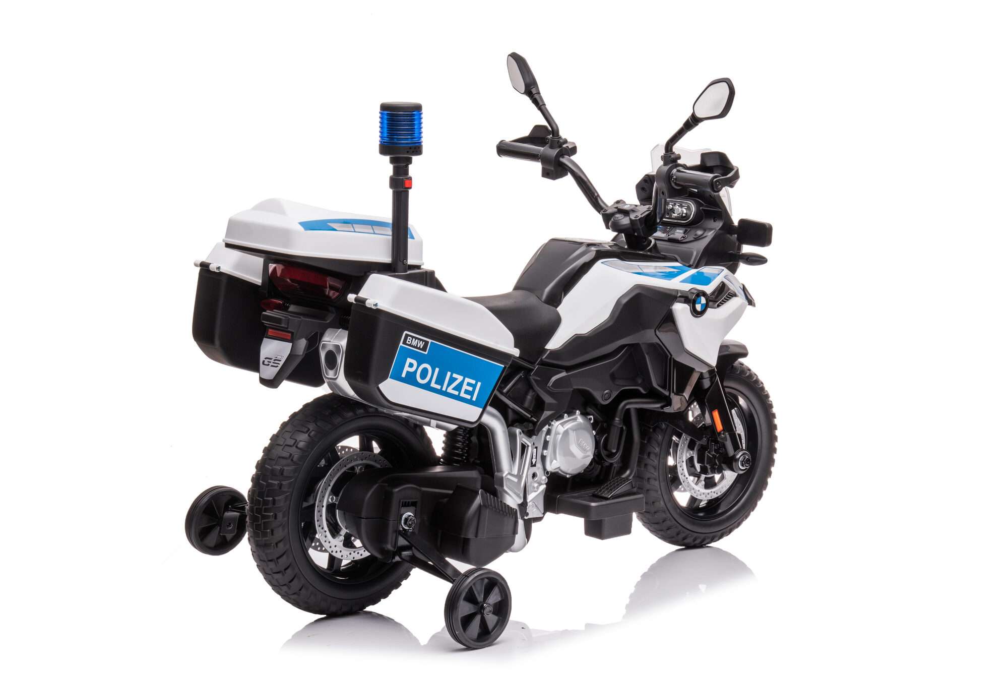 Image du produit : BMW F850 GS Polizei Kinder Motorrad – Elektrisches Ride-On Bike (3–8 Jahre)