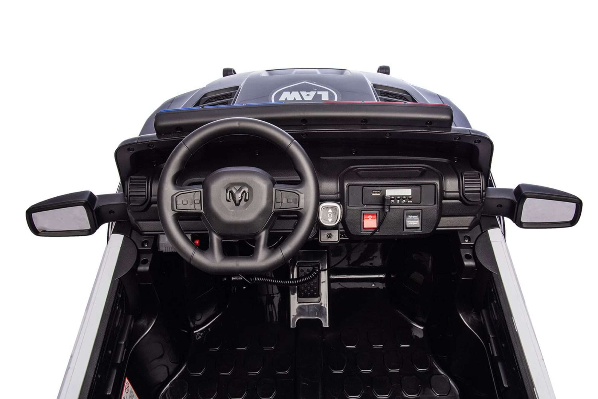 Image du produit : Lizenzierter RAM 1500 RHO Police Super Truck in Black color (3-8 Jahre)