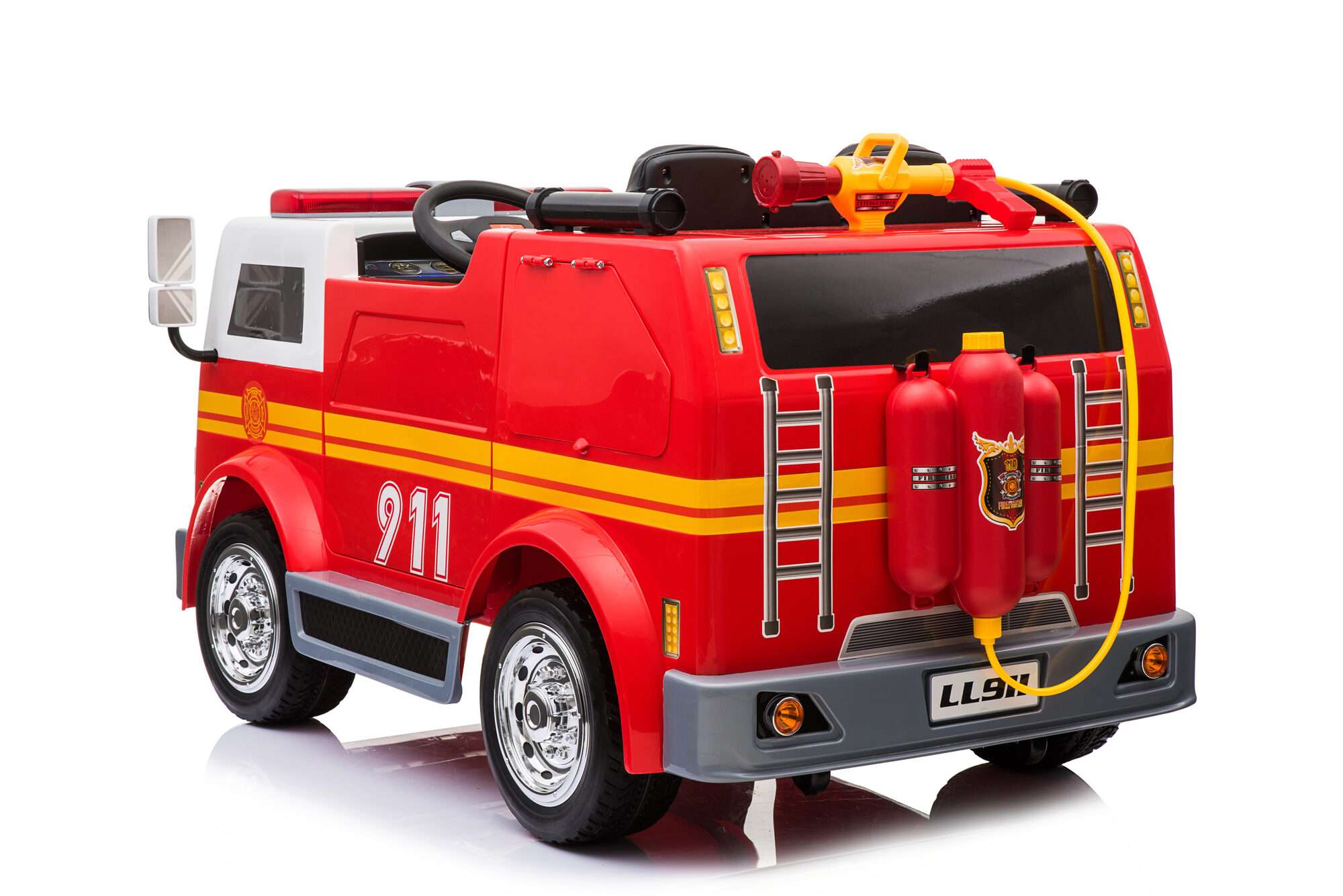 Image du produit : Feuertruck mit Feueralarmleuchte (3-8 Jahre)