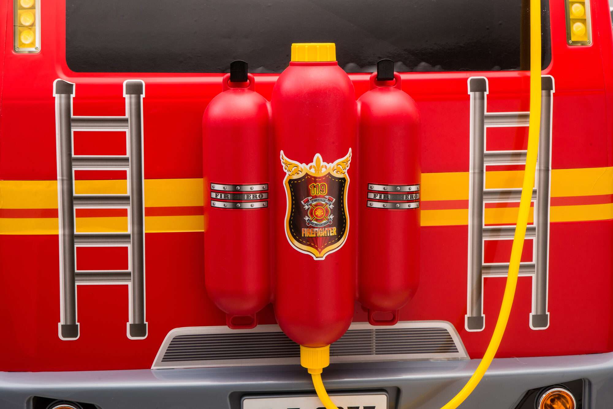 Image du produit : Feuertruck mit Feueralarmleuchte (3-8 Jahre)