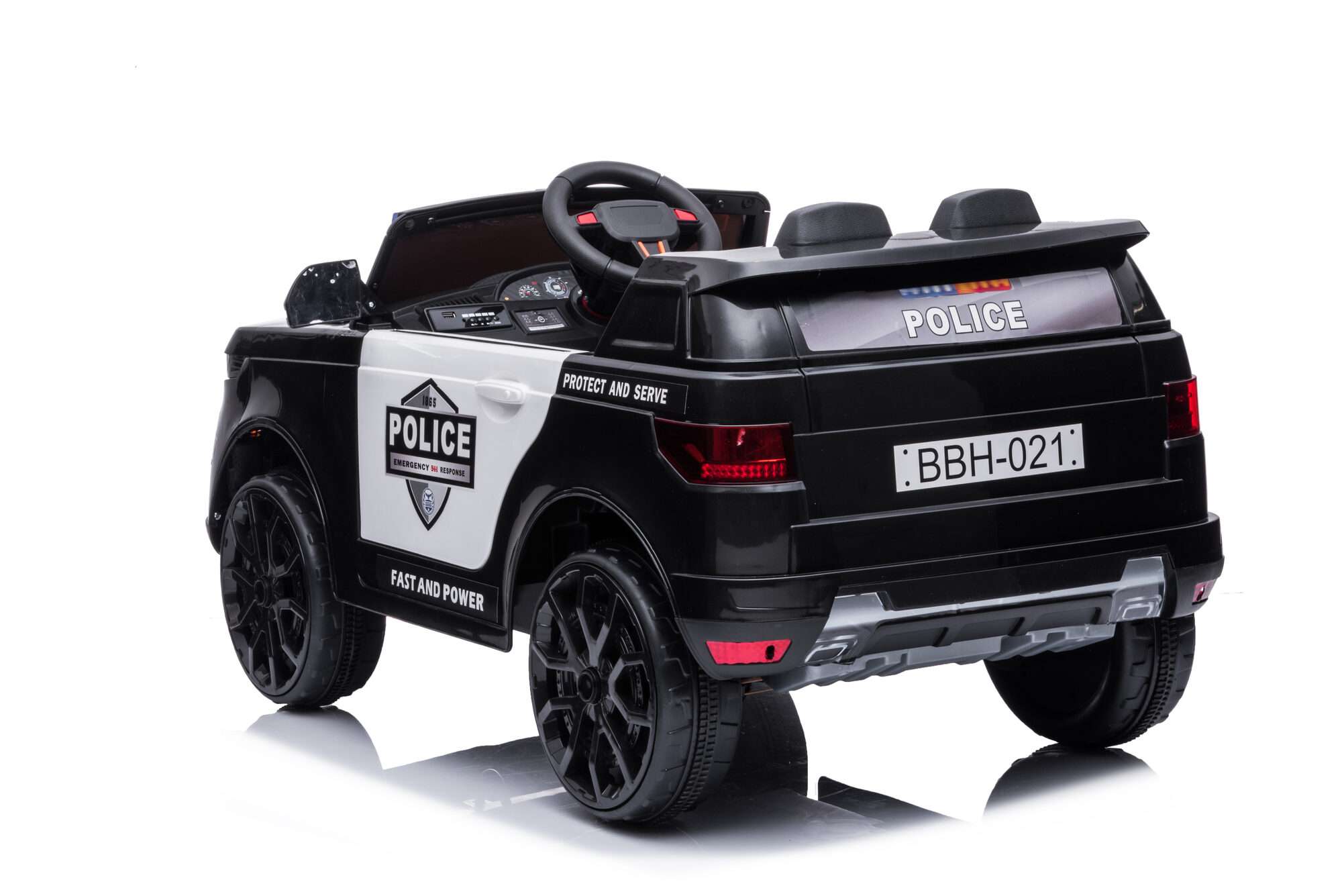 Image du produit : Polizeiauto in schwarzer Farbe (3-8 Jahre)