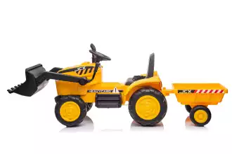 Bauwagen mit Vorder- und Hinterrad Drag Bucket in Yellow color (3-8 Jahre)