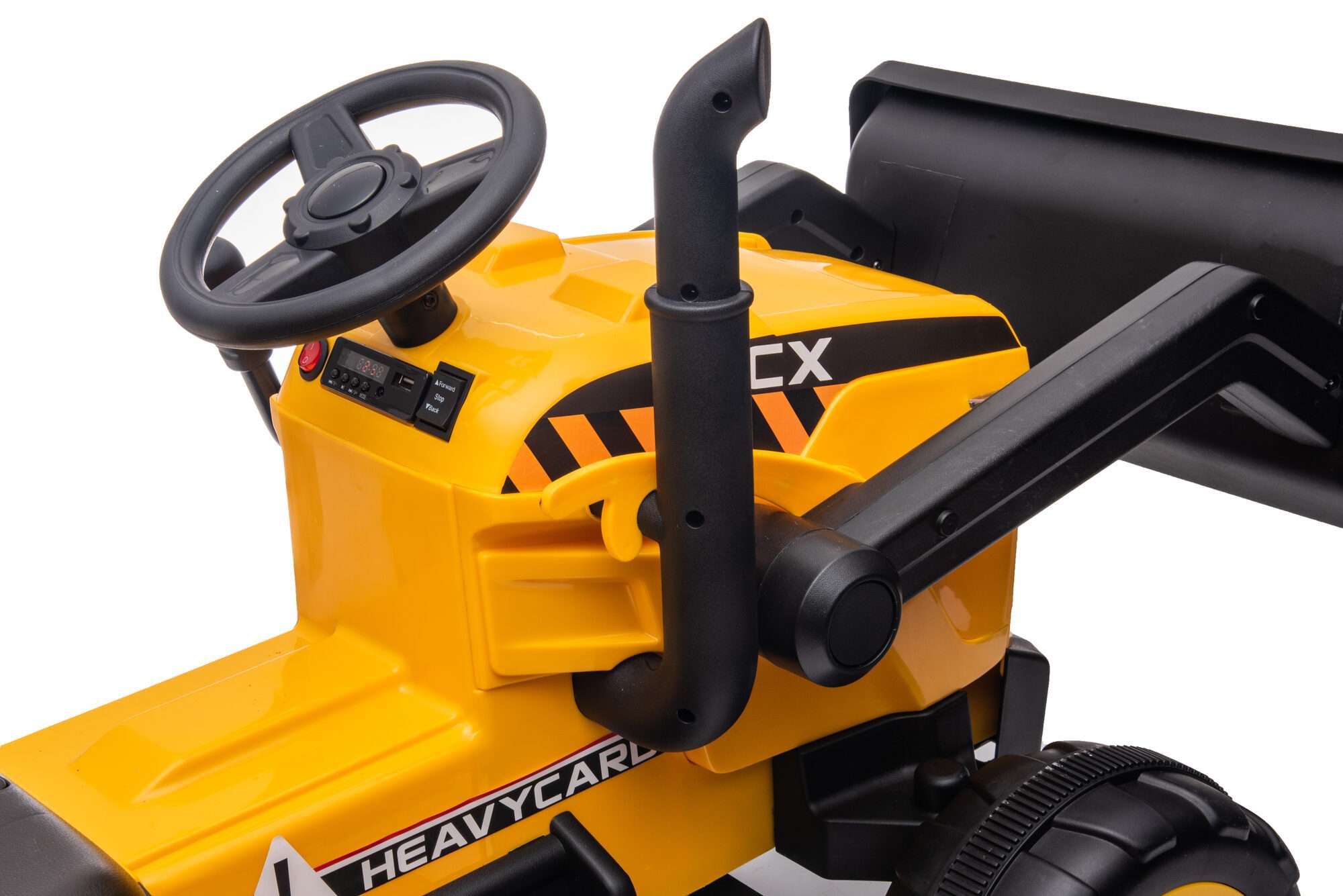 Image du produit : Bauwagen mit Vorder- und Hinterrad Drag Bucket in Yellow color (3-8 Jahre)