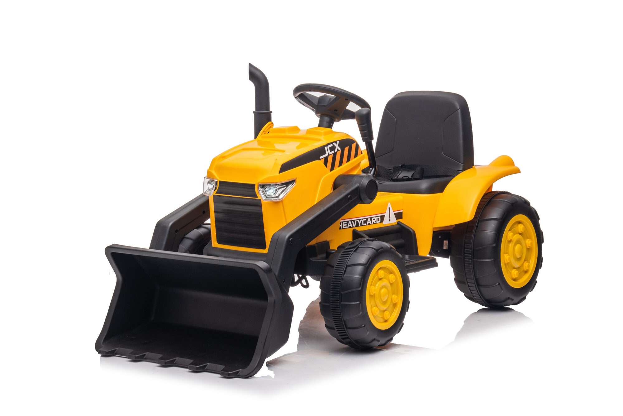 Image du produit : Bauwagen mit Vorder- und Hinterrad Drag Bucket in Yellow color (3-8 Jahre)