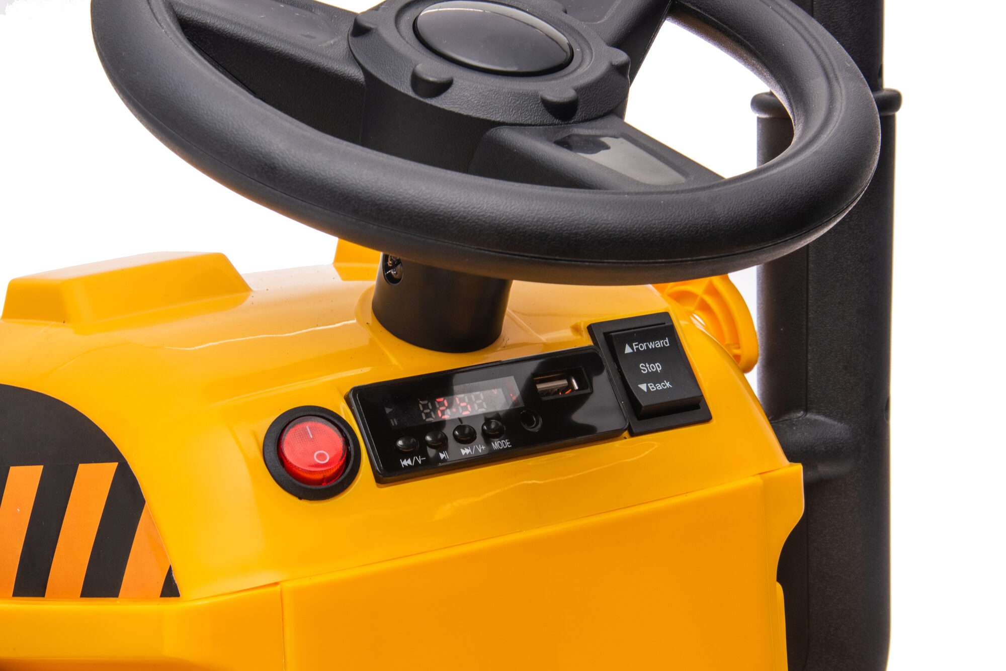 Image du produit : Bauwagen mit Vorder- und Hinterrad Drag Bucket in Yellow color (3-8 Jahre)