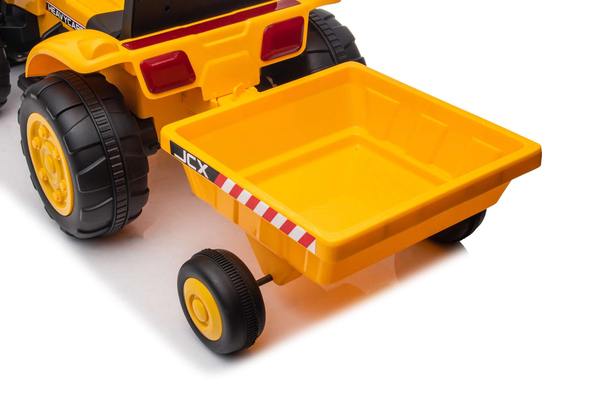 Image du produit : Bauwagen mit Vorder- und Hinterrad Drag Bucket in Yellow color (3-8 Jahre)