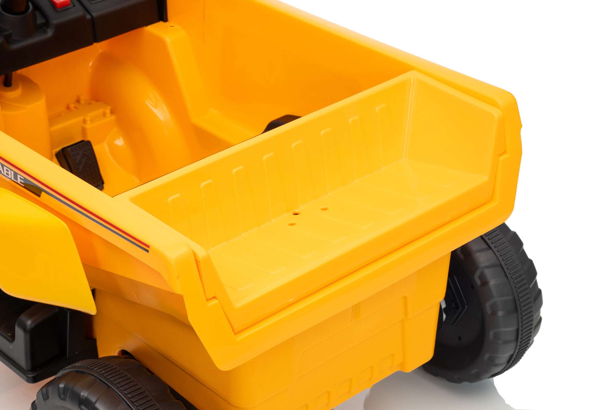 Image du produit : Bauwagen mit Mikrofon in gelber Farbe (3-8 Jahre)