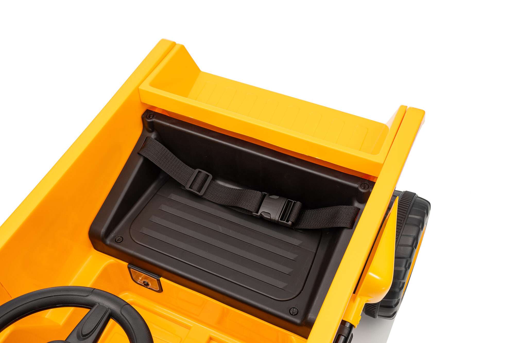 Image du produit : Bauwagen mit Mikrofon in gelber Farbe (3-8 Jahre)