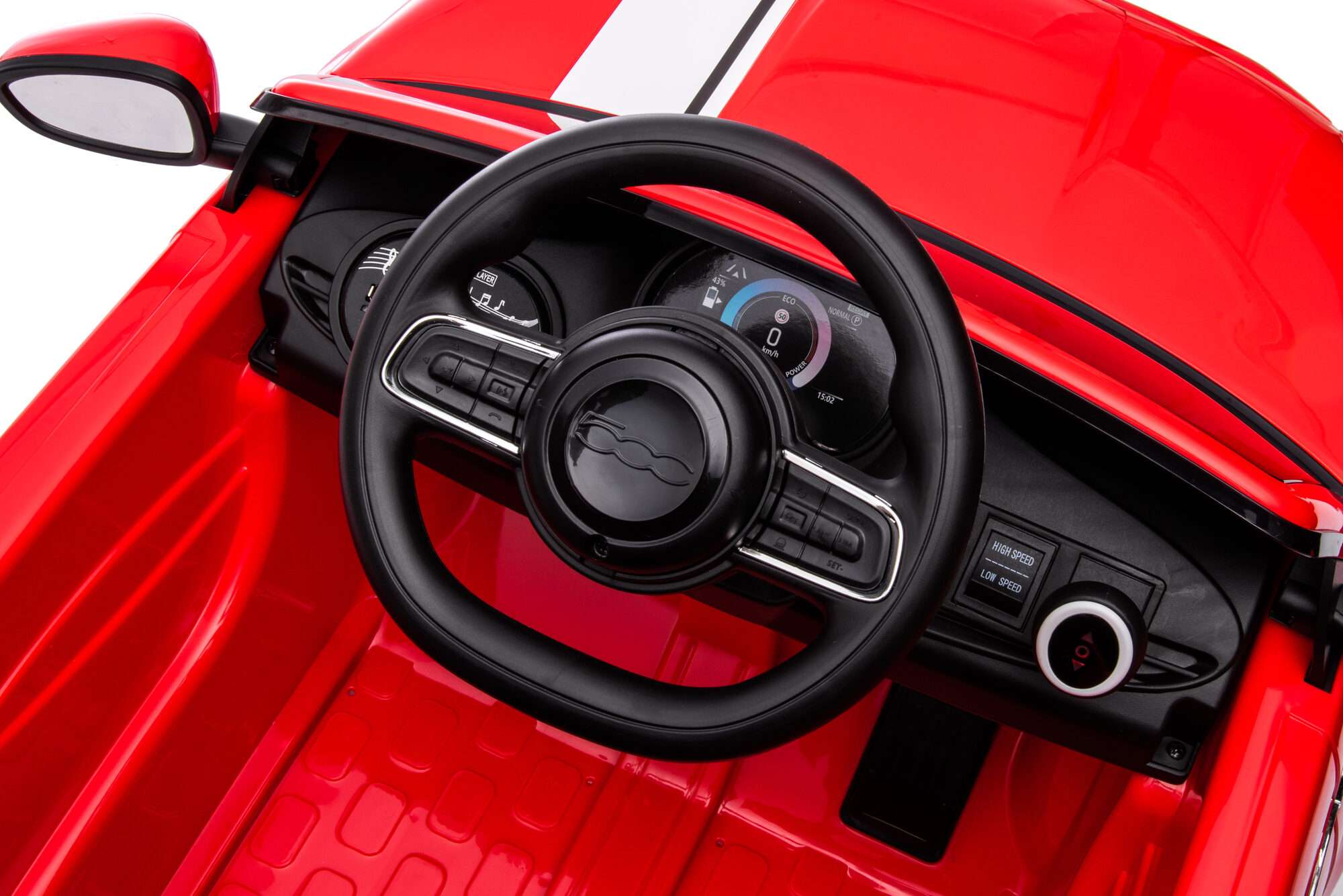 Image du produit : Lizenzierter Fiat 500 (2015) in Red color (3-8 Jahre)