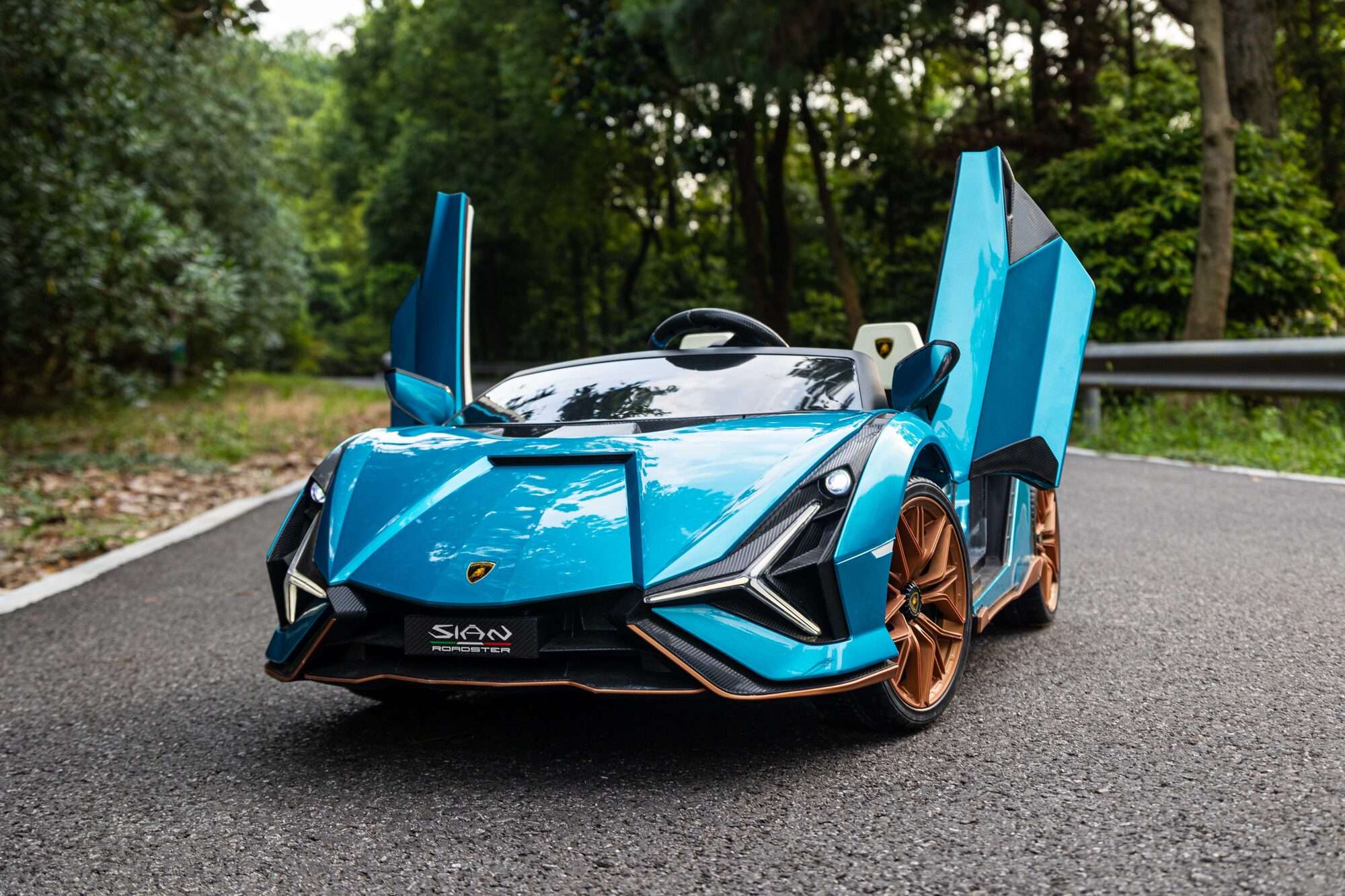 Image du produit : Lizenzierter Lamborghini Sian in Blue color (3-8 Jahre)